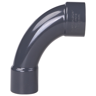 溢彩鱼缸管件弯头UPVC大月弯大弧度月亮弯慢弯塑料管材上下水配件