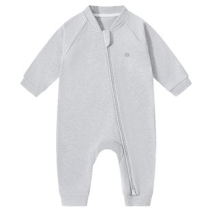Griny【天竹绒】婴儿连体衣秋冬新生儿宝宝长袖拉链打底衣爬服