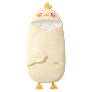 贝肽斯[暖姜]包被婴儿初生秋冬季纯棉a类加厚款新生宝宝包单抱被