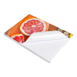 背胶相纸A4照片纸150G高光防水牛皮纸不干胶打印纸光面哑面6寸大头贴135g彩喷墨打印机专用5寸带背胶相片纸a3