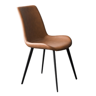 意式极简软包餐椅现代简约轻奢椅子北欧靠背真皮餐桌椅家用书桌椅