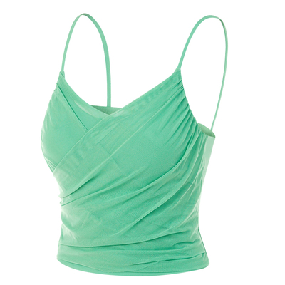 凡圣瑜伽网纱交叉优美背心