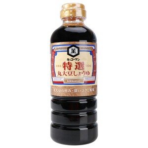 日本龟甲万特选丸大豆酱油500ml