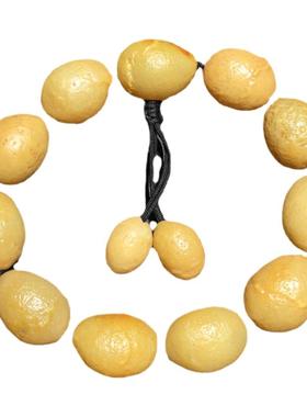 精品天然枣皮老皮玛瑙手链男女水晶手串饰品阿拉善玛瑙原石手链