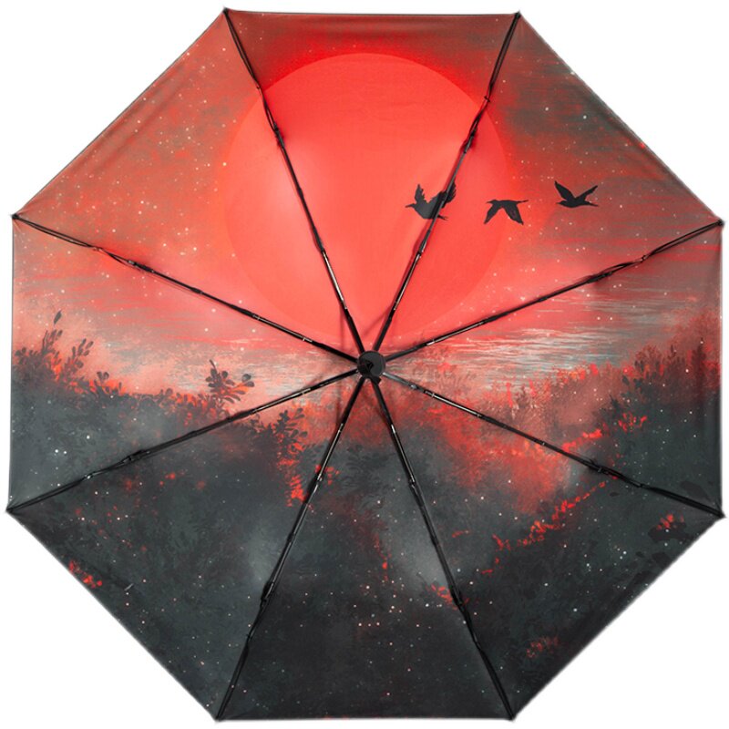 折叠雨伞防晒文艺ins森系折叠