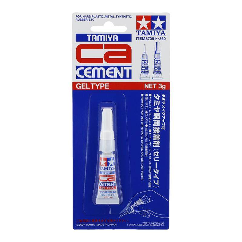 田宫瞬间接着剂87091 快干CA胶果冻胶速硬化军模蚀刻片模型胶水3g