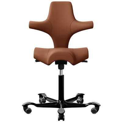 HAG骑马椅牛皮人体工学椅电脑椅