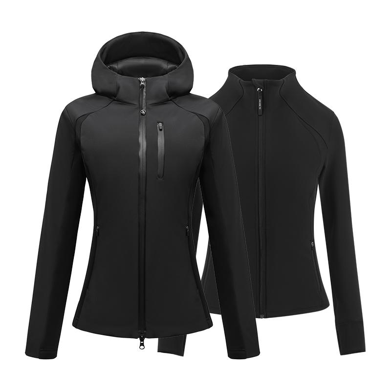 安歐兔小腰精羽絨服軟殼三合一徒步修身收腰顯瘦女 |三防戶外棉服