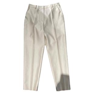 IDA 丝毛混纺面料立裁高端欧货休闲显瘦九分西装裤女经典百搭直筒