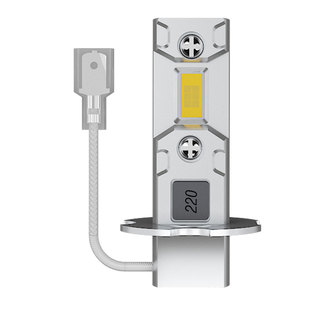 全新高亮汽车货车led前雾灯泡h3h1改装强光通用12v24v白光黄金光