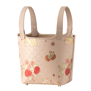 2025新款名家李德喜宋锦桑蚕丝国风手提菜篮子包包送长辈妈妈礼物