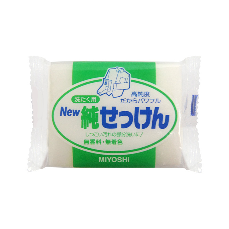 日本原裝進口MIYOSHI三芳強效去污洗衣皂 無添加無熒光劑190g 3塊