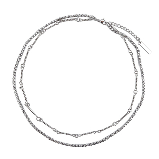 余文乐同款美式高街项链男潮嘻哈设计感小众痞帅嘻哈风装饰锁骨链