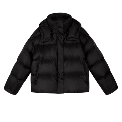 新款保暖白鸭绒连帽外套面包服