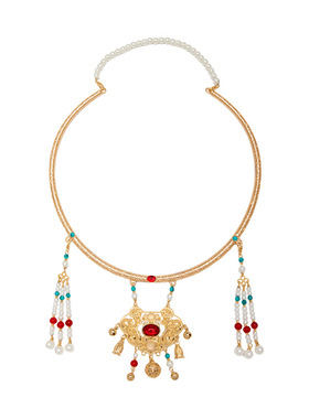 簪娘古风重工平安锁宫铃项圈明制汉服璎珞中国风马面裙配饰项链女