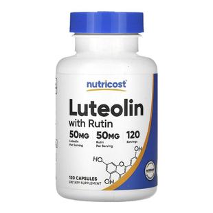 香港直邮Nutricost 木犀草素含芦丁 膳食补充剂促进健康120粒胶囊
