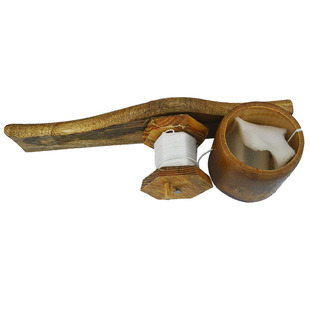 竹墨斗手动手摇式划线带线10米带海绵老式耐用建筑墨汁弹线造房子