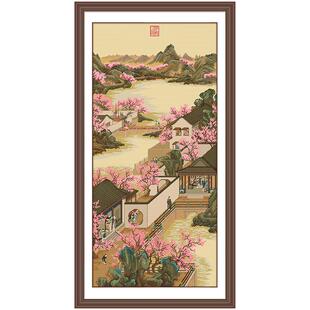 KS客厅大气十字绣2026新款线绣古风雍正十二月-三月竖版卧室挂画