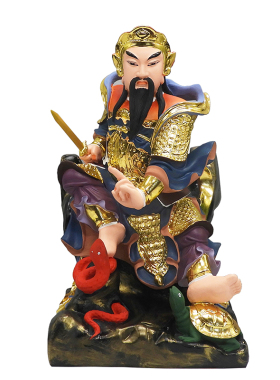 玄天上帝神像树脂彩绘佛像12寸