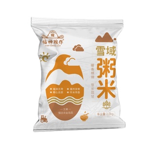 雪域粥米5斤保鲜东北大米稻花香磨碎粥米煲粥好米香浓绵绸2.5kg