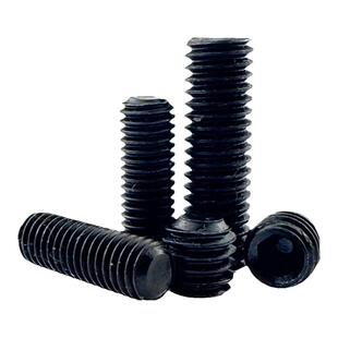 内六角平端紧定螺钉GB77六角发黑螺柱机米螺丝顶丝M3M4M5M6M8-M20