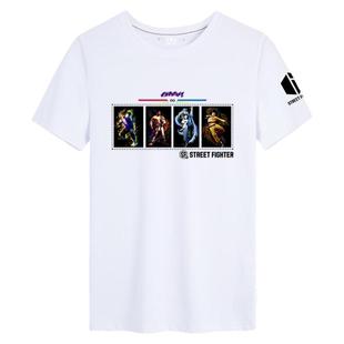 街头霸王6游戏周边街霸6嘉米短袖t恤衫男女纯棉半截袖体恤可定制