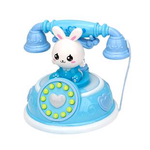 儿童复古卡通电话机早教故事机模式仿真座机益智音乐玩具女孩1岁2