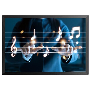音乐家指挥交响乐演奏贴画挂画墙画装饰画海报剧院相框学校背景墙