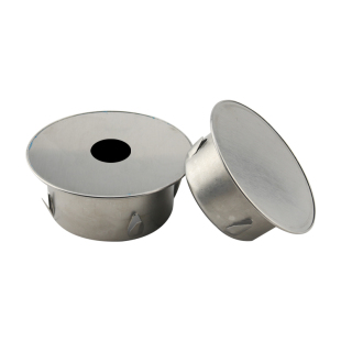 厨房下水道管无孔密封盖 排污管防臭味堵头 不锈钢地漏盖带孔圆形