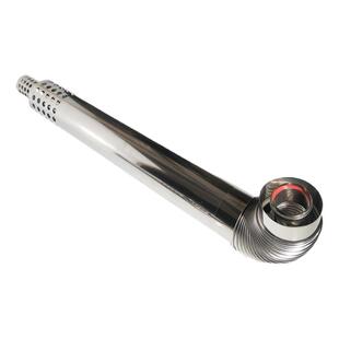 壁挂炉排烟管双层不锈钢排气管加长管供暖炉烟筒弯头外10内6登高