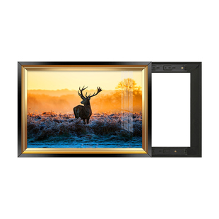 轻奢电表箱装饰画免打孔遮挡配电箱壁画推拉2025新款欧式客厅挂画