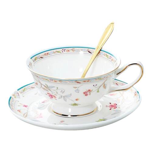 狄尚道咖啡杯套装 英式下午花茶杯欧式茶具套装 骨瓷咖啡杯礼盒装
