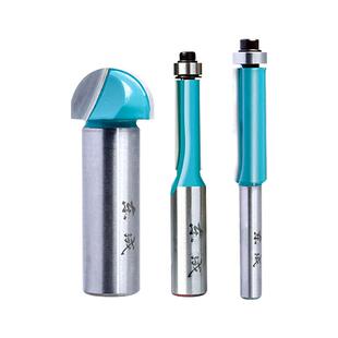 东成加长木工铣刀直刀V型刀带轴承修边机刀雕刻开料刀开槽刀具