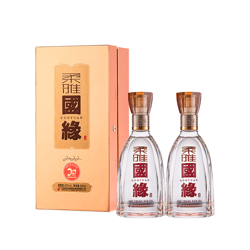 今世缘柔雅国缘42度500ml*2瓶