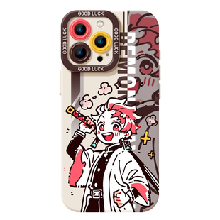 涂鸦鬼灭之刃适用苹果16手机壳iphone15promax硅胶14plus男生13mini动漫12新款11二次元x日系8周边17/xs/7/xr