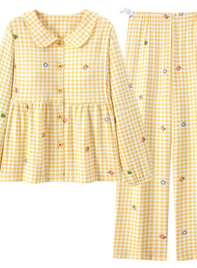 纯棉带胸垫吸汗孕妇哺乳月子服