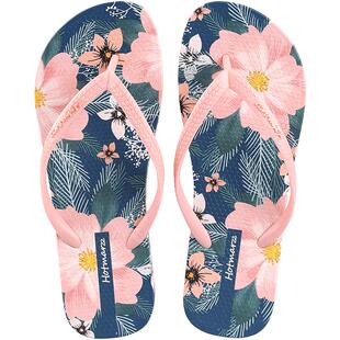 hotmarzz/黑玛人字拖女夏外穿防滑夹脚游泳海边沙滩拖鞋女士夹拖