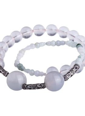 翡翠玛瑙水晶手串