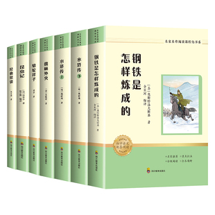 青少年读物必读名著七八九年级学生配套课外书钢铁是怎样练成的典常谈昆虫记骆驼祥子儒林外史水浒传上下初中语文阅读理解专项训练