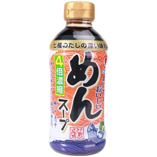 日本进口东字4倍浓缩昆布鲣鱼酱油400ml乌冬面素面高汤汁荞麦面汁