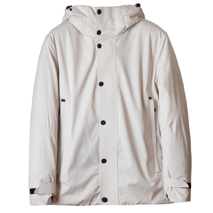 抗寒柔软舒服面料白鸭绒男士加厚防风防水时尚冬季羽绒服外套男