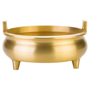 纯铜香炉宣德炉家用供奉线香炉香插复古茶道香薰炉室内香炉碗供佛