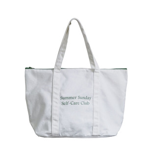 2024新款简约通勤帆布托特包女大容量拉链单肩包大学生上课包