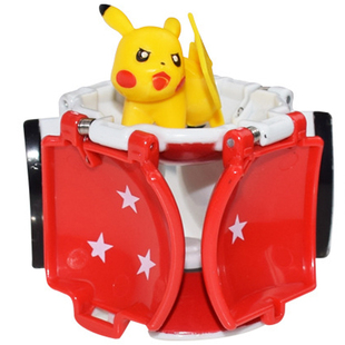 宝可梦 精灵球 可翻转爆裂变形球宠物精灵皮卡丘手办盲盒玩具模型