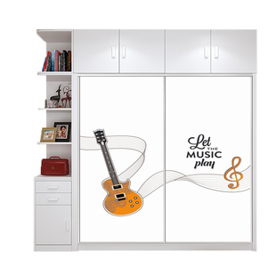 定制衣柜移门钢化玻璃衣橱推拉门定做壁柜滑动门衣帽间柜门隔断门