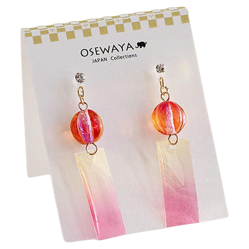 OSEWAYA夏日清凉感风铃耳环