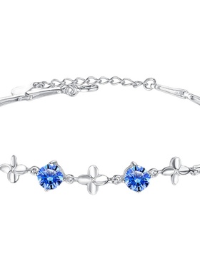 四叶草/纯银/包装/刻字/持久保色