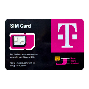 美国电话卡t-mobile原生卡含通话5G高速流量手机上网卡留学生旅游