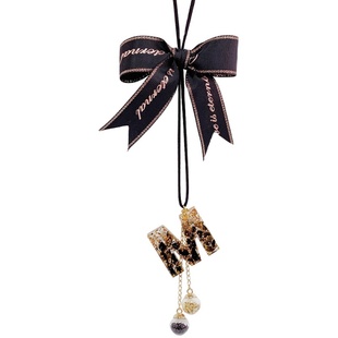 汽车载用后视镜车挂定制英文字母挂件吊坠水晶车内吊饰女轻奢挂饰