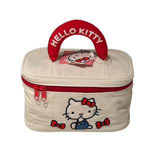 日本可爱卡通猫咪化妆包大容量旅行洗漱收纳包便携式化妆袋女